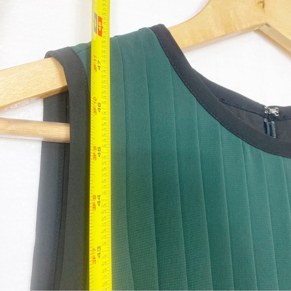 Halogen Midi Dress Work Career Cute Fancy Pleated Colorblock Nordstrom Lined Sz2 - Picture 7 of 10
